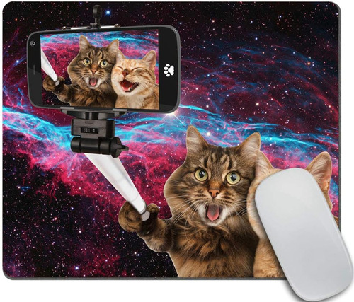 Mouse Pad Amcove Funny Space Cats Para Juegos Per