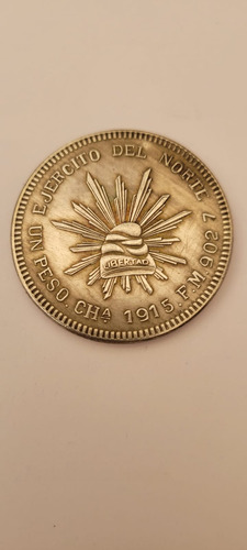 Moneda 1 Peso Ejército Del Norte Fantasia 1915
