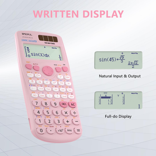 Calculadora Científica Ipepul Pink Función 417 Pantalla 4 Lí