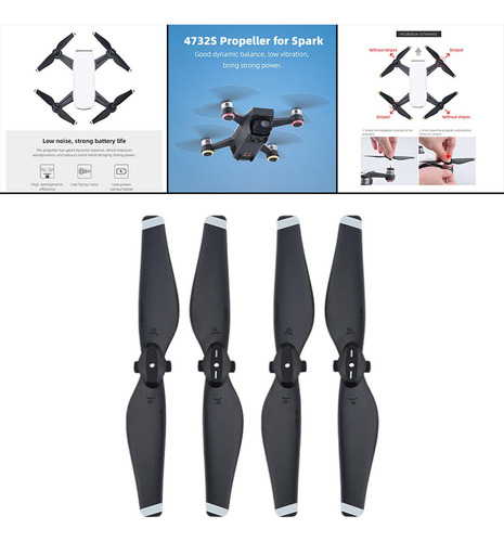 Para Lâmina De Hélices De 4 Pacotes Compatível Com Dji