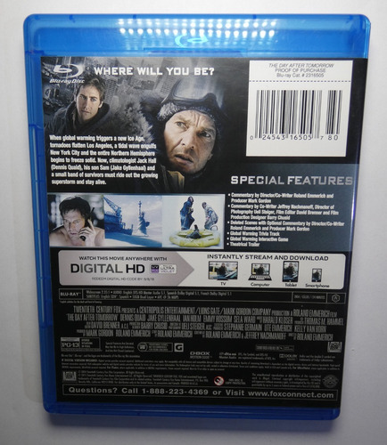 The Day After Tomorrow - Blu-ray (Usado)