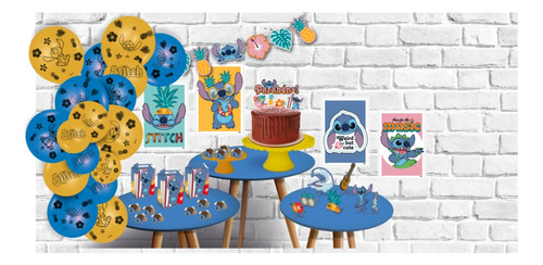 Kit Festa Stitch - Decoração De Aniversário