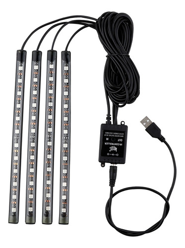 Tira De Luces Led For Coche, 4pcs 36 Led Dc 5v