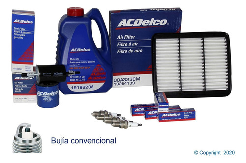 Kit Afinacion 20w50 Sl Multigrado Matiz 06/17 Bujia Cobre