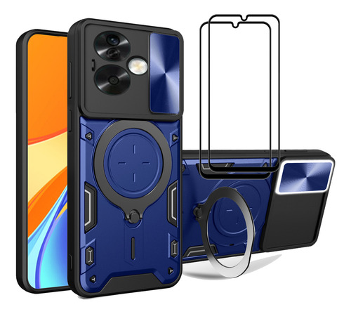 Funda For Realme Note 60 4g Rudo Carcasa + 2 Micas