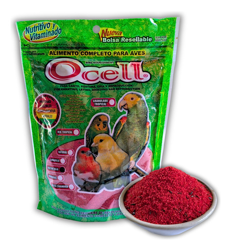 Ocell Factor Rojo 500g Bolsa Alimento Para Aves Canarios