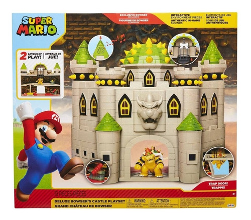 Playset Super Mario Bros - Castillo Deluxe De Bowser