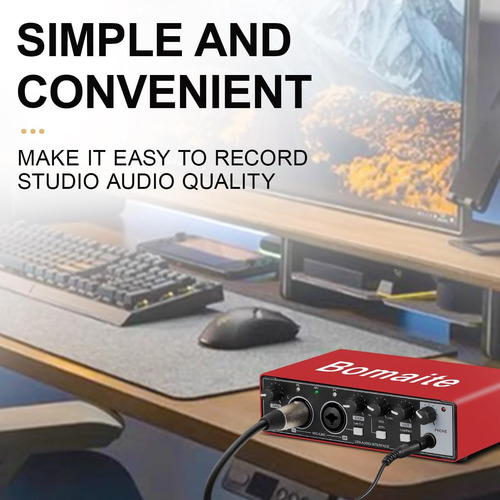 Interfaz De Audio Usb Mb28 Para Pc Y Mac: Guitarra Y Grabaci