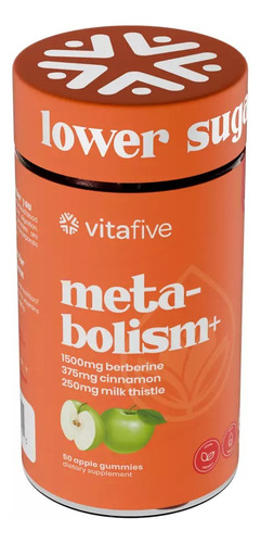 Vitafive Berberina + Canela + Cardo Mariano 50 Gomitas Manzana
