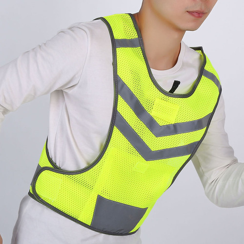 Chaleco De Seguridad Reflectante Ajustable De Alta Visibilid