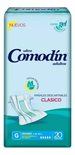 60u Comodin Clasico Talle Grande Pañales Descartables