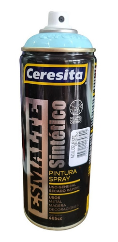 Spray Aerosol Ceresita Esm. Sintético Secado Rápido 440 C.c. Color Azul Celeste