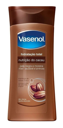 Loção Hidratante Vasenol Nutrição Do Cacau 400ml