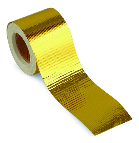 Manta Refletiva 5cm X 10m Gold Tape Dourado Metal Horse