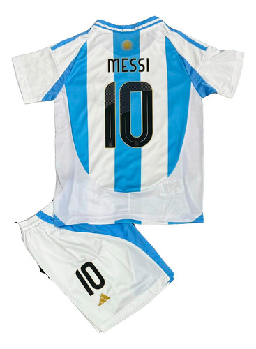 Jersey Messi #10 Infantil Argentina, Qatar 2022