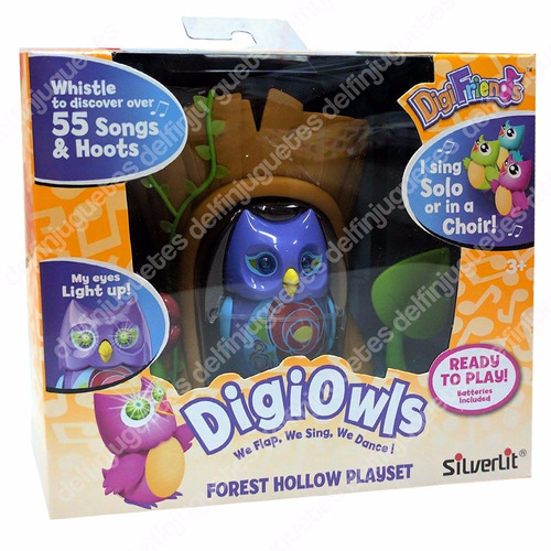 Digi Friends Digi Owls Buho Lechuza Violeta Forest Hollow