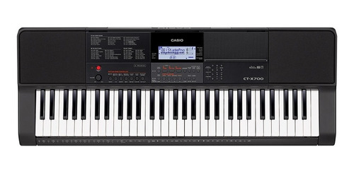 Imagen 4 de 6 de Teclado Casio Portable Ct-x700 61 Teclas Negro Sensitivo