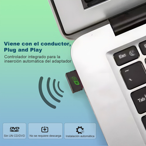 Adaptador Wifi Usb 2.0 Para Pc 2.4g/5g Wifi 150mbps