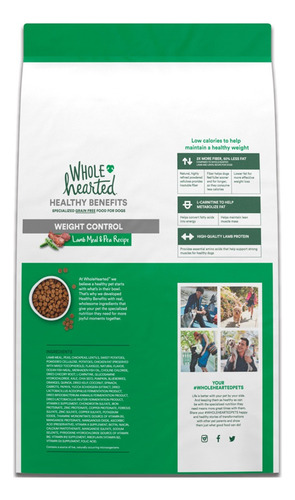 Alimento Natural Wholehearted Perro Control De Peso 2 Kg