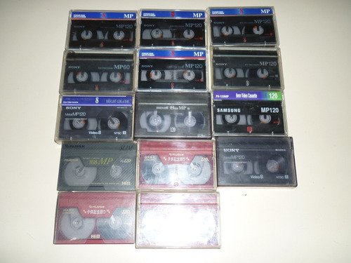 Cassette De Video 8mm Varias Marcas. Pack De 14. Usadas.