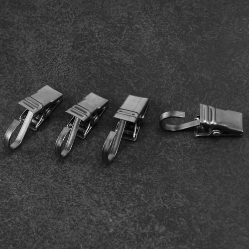 50 Clips, Ganchos Y Anillos En C De Acero Inoxidable.