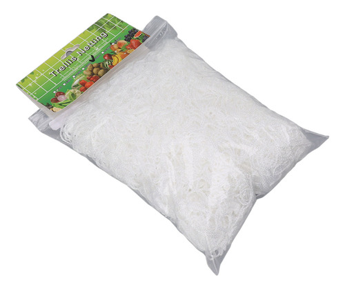 Red De Malla Para Plantas De Jardín, Poliéster Blanco