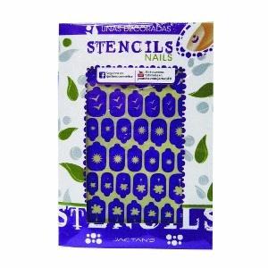 Stencil Uñas Moldes De 36 Dibujos Nail Art Jactans En Flores