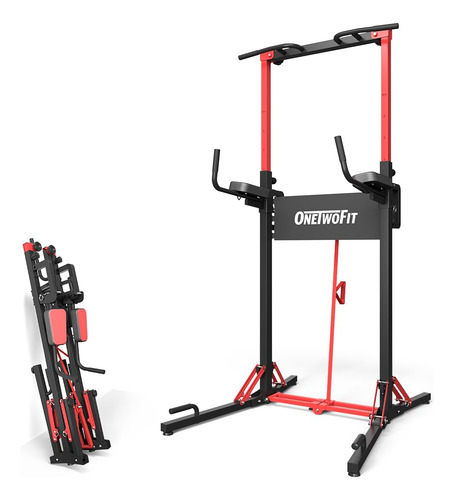Onetwofit Power Tower Estación De Dominadas Ajustable Mmg