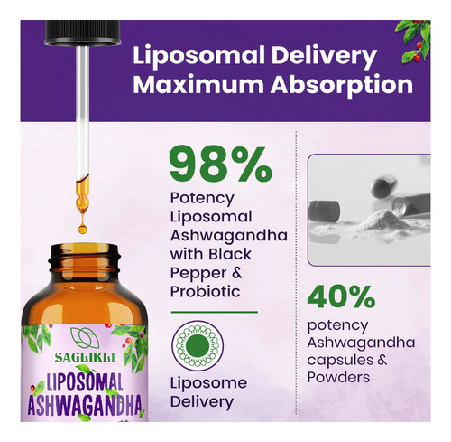 Withania Liposomal + Probióticos Relajación & Digestión 60ml