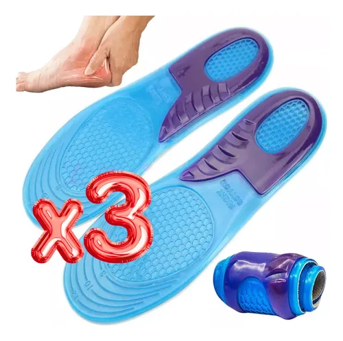 comprar Set 3 Plantilla Ortopédica Gel Confort Ultra Anti Fatiga F Tamaño de la plantilla 6 a 9