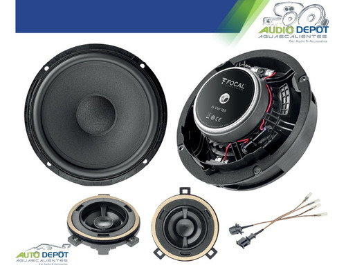 Set De Medios Focal Inside Is Vw 165 Para Jetta 1999 A 2005