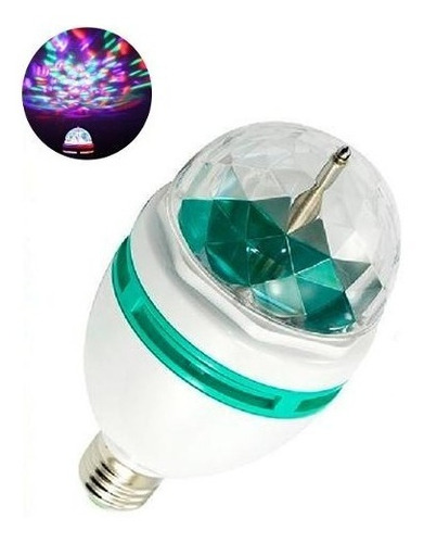 Foco Led Colores Giratorio Rgb Fiesta Disco