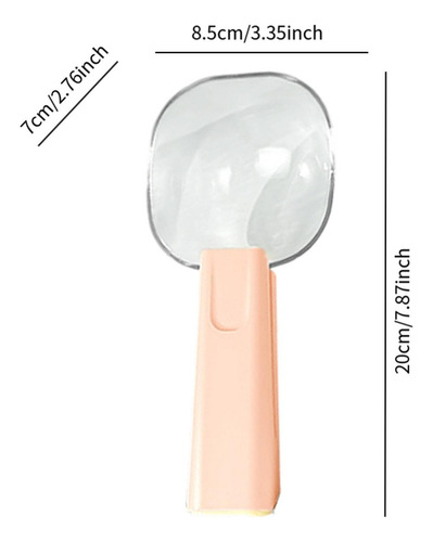 Cat Food Scooper Food Food Miding Spoon Scale Tool Rosa