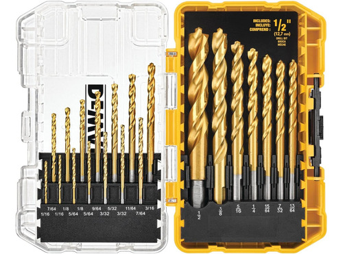 Juego De Brocas Recubiertas De Nitruro De Titanio Dewalt, Pi