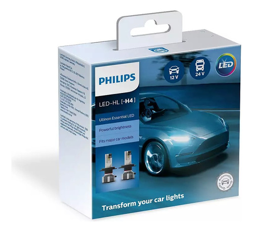 Lampara Led Philips H4 12v 24w P43t (set X2)