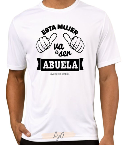 Remera Blanca Abuela - Dia De La Madre - Manga Corta -regalo