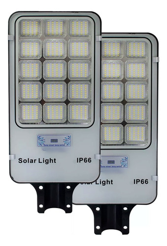 X2 Foco Led Solar 800w Potente Luz Led Exterior + Soporte
