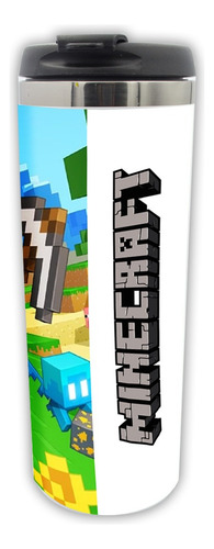 Termo Cafetero Minecraft Alex Steve Videojuego