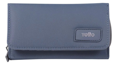 Totto Cartera De Mujer Con Monedero Y Bloqueo Rfid Varuna232 Color Gris