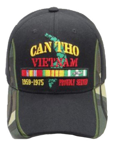 Gorra De Veterano De Vietnam Can Tho Con Camuflaje En La Fac