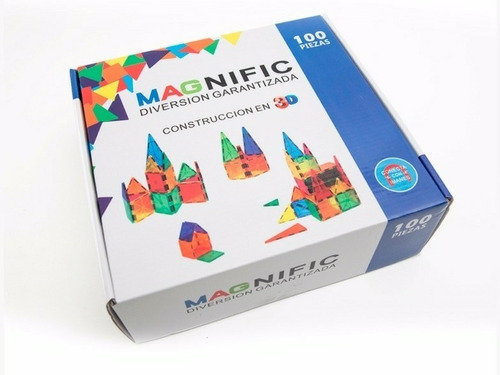 Imanes Bloques Magneticos 100 Piezas Magnific Envio Gratis