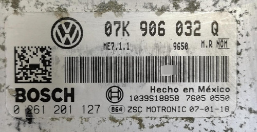 Computadora Jetta Bora 2006-2007-2008 2.5 07k906032q Libre (Usado)