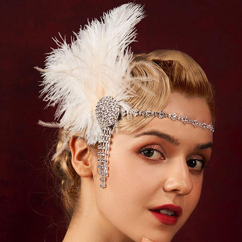 Diadema Estilo Flapper, Accesorios Para Disfraz, Cadena Para
