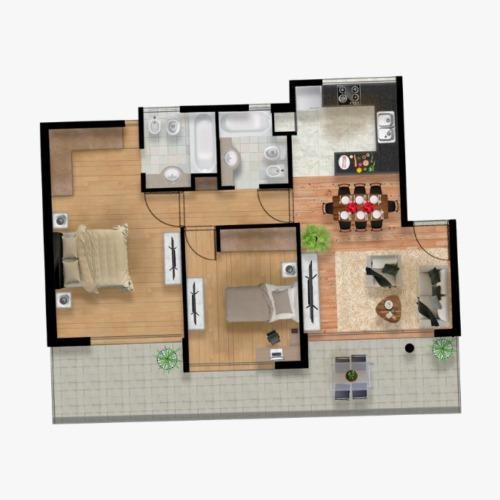 Imagen 13 de 33 de 1 Y 2 Dormitorios En Fisherton, Opción Terrazas Exclusivas
