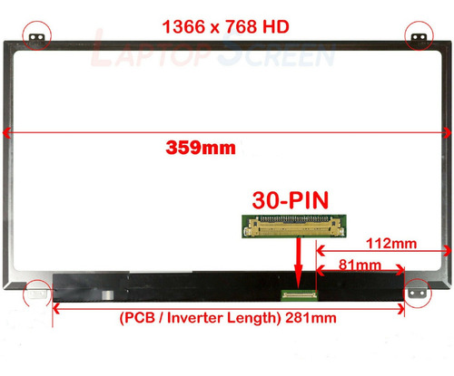 Pantalla Compatible Hp 15-ay009la15-bk163dx 15.6 Display Hd