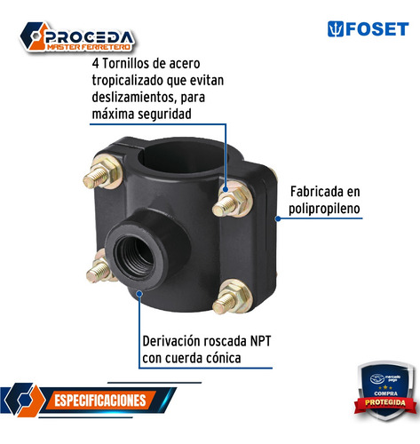 Abrazadera Para Toma Domiciliaria Pp 2 X 1/2 40712