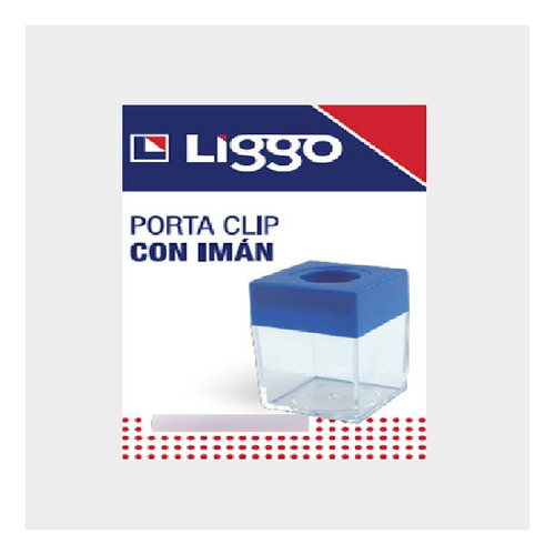 Imagen 1 de 4 de Porta Clip C/iman Cuadrado Liggo (packx6u)