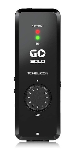 Interface Audio / Midi Portatil - Tc Helicon Go Solo