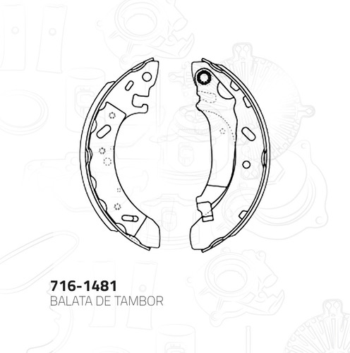 Balatas Trasera Tambor Chrysler Cirrus 1995-2000