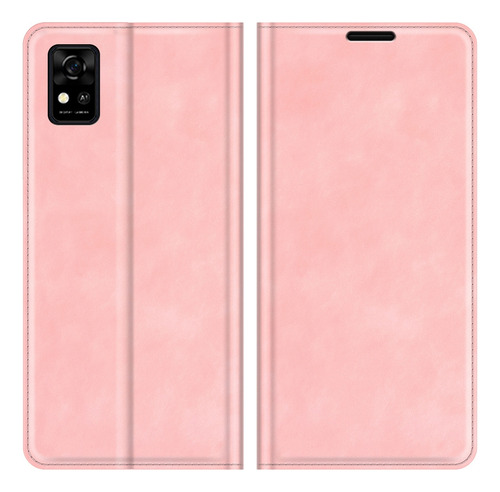 Funda Case Para Zte A31 Flip Cover Rosa Antishock